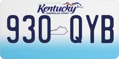 KY license plate 930QYB