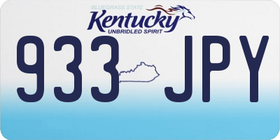 KY license plate 933JPY