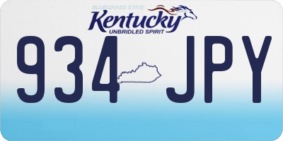 KY license plate 934JPY