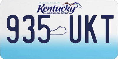 KY license plate 935UKT