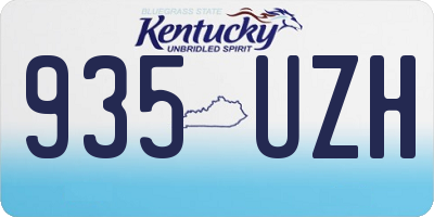 KY license plate 935UZH