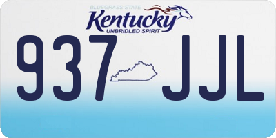 KY license plate 937JJL