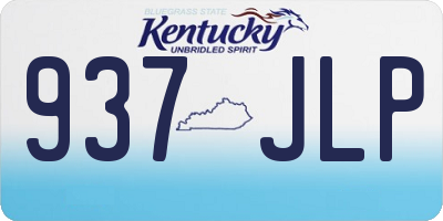 KY license plate 937JLP