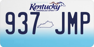KY license plate 937JMP