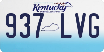 KY license plate 937LVG