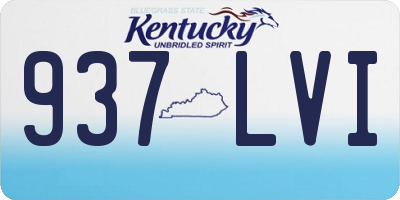 KY license plate 937LVI