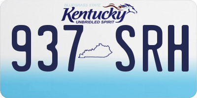 KY license plate 937SRH