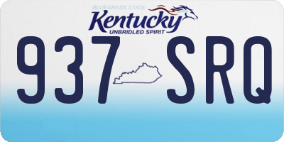 KY license plate 937SRQ