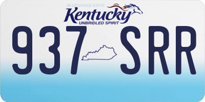 KY license plate 937SRR