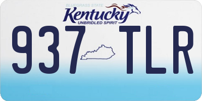 KY license plate 937TLR