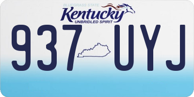 KY license plate 937UYJ