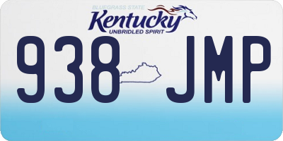 KY license plate 938JMP