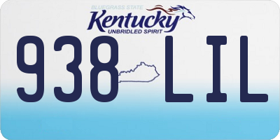 KY license plate 938LIL