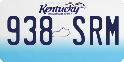 KY license plate 938SRM