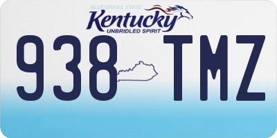 KY license plate 938TMZ