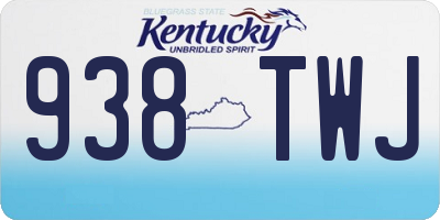 KY license plate 938TWJ