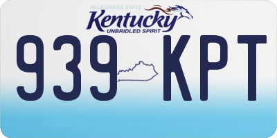 KY license plate 939KPT