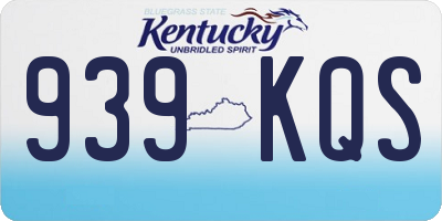 KY license plate 939KQS