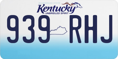 KY license plate 939RHJ