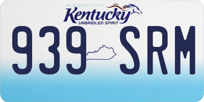 KY license plate 939SRM