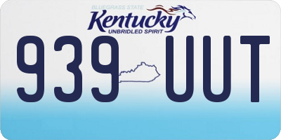 KY license plate 939UUT