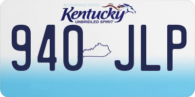 KY license plate 940JLP