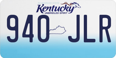 KY license plate 940JLR