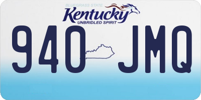 KY license plate 940JMQ