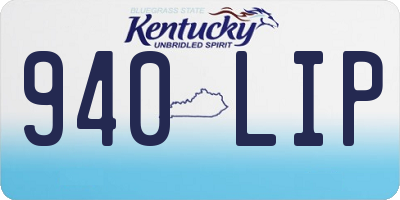 KY license plate 940LIP