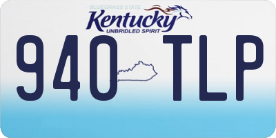 KY license plate 940TLP