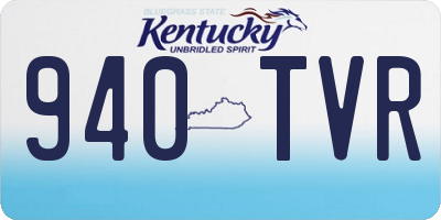 KY license plate 940TVR