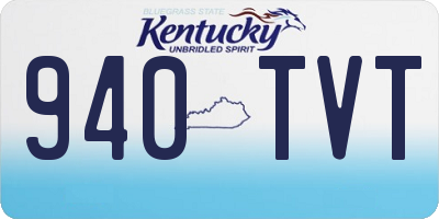 KY license plate 940TVT