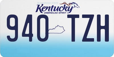 KY license plate 940TZH