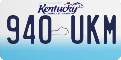 KY license plate 940UKM
