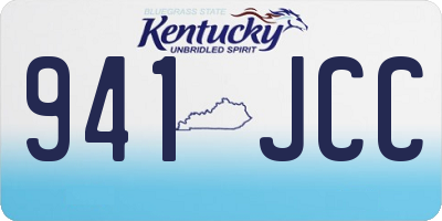 KY license plate 941JCC