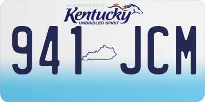 KY license plate 941JCM