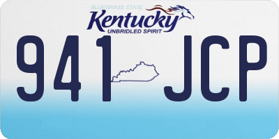 KY license plate 941JCP