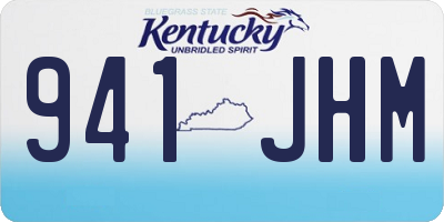 KY license plate 941JHM