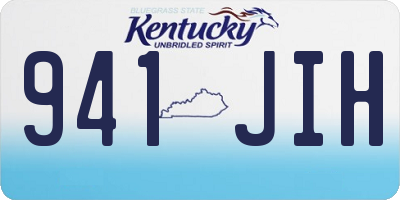 KY license plate 941JIH