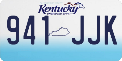KY license plate 941JJK