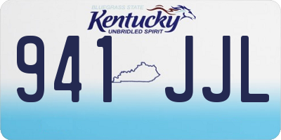 KY license plate 941JJL