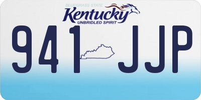 KY license plate 941JJP