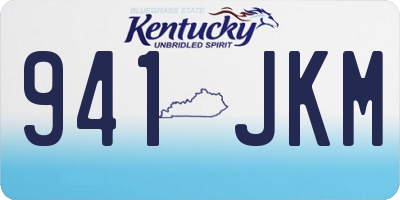 KY license plate 941JKM