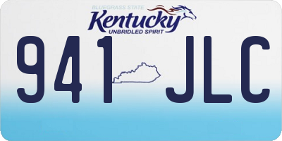 KY license plate 941JLC