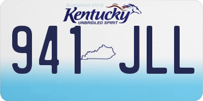 KY license plate 941JLL