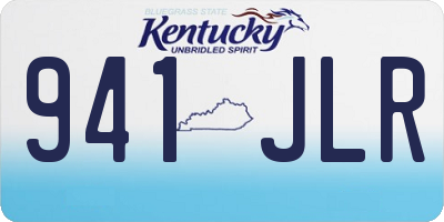 KY license plate 941JLR