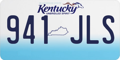KY license plate 941JLS