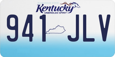 KY license plate 941JLV