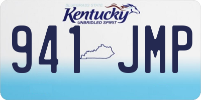 KY license plate 941JMP