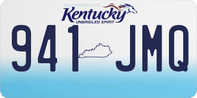 KY license plate 941JMQ